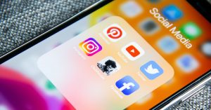 Social media on smart phone