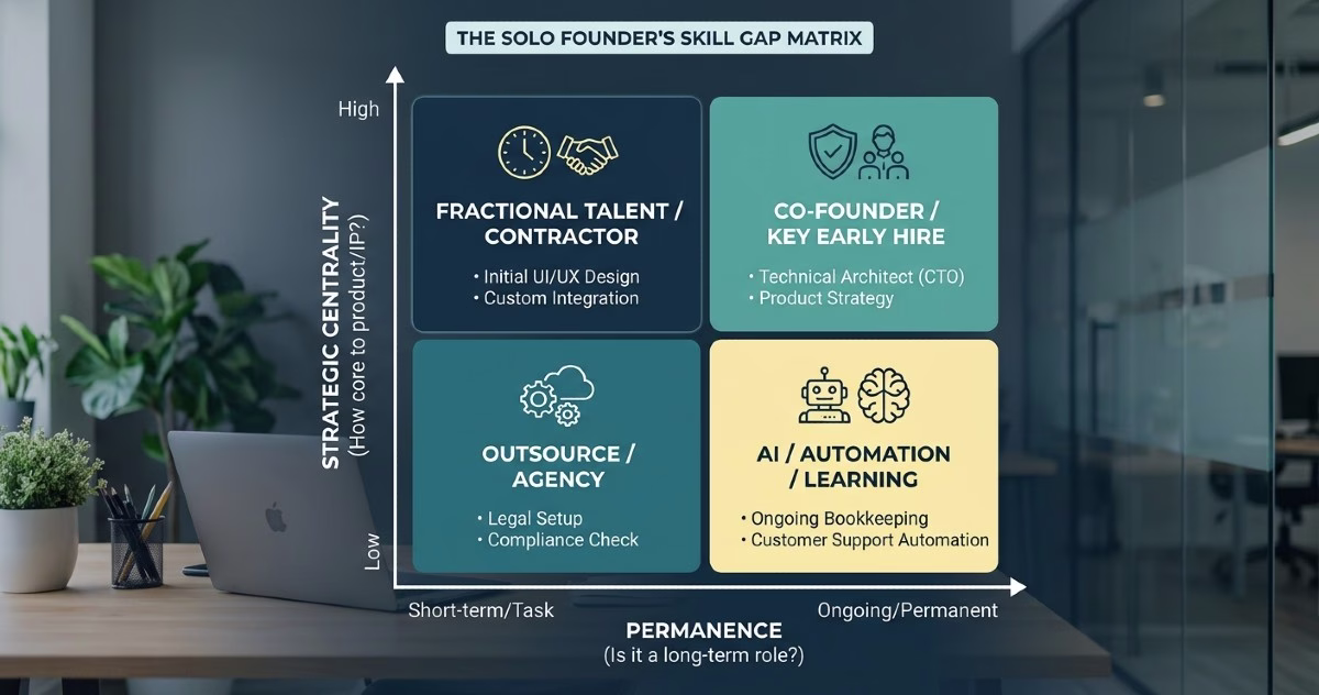 Solo Founder Skill Gap Matrix